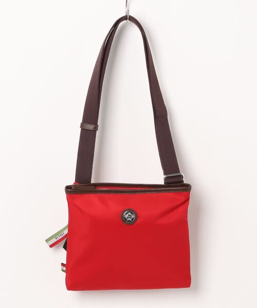 Orobianco（オロビアンコ）の「ショルダーバッグ サコッシュ プレーデット 薄マチ 92541（ショルダーバッグ・メンズ・ライトグレー系/ワイン系/グレー系/ネイビー×ホワイト/グレー系その他/レッド系/ブラック×ブラック・FREE）」の6枚目の写真