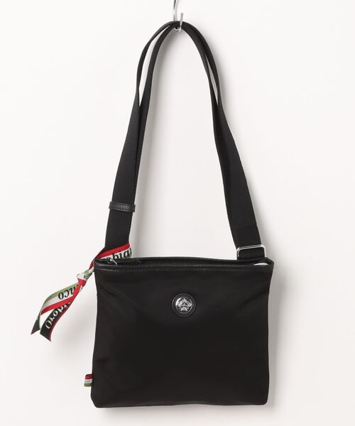 Orobianco（オロビアンコ）の「ショルダーバッグ サコッシュ プレーデット 薄マチ 92541（ショルダーバッグ・メンズ・ライトグレー系/ワイン系/グレー系/ネイビー×ホワイト/グレー系その他/レッド系/ブラック×ブラック・FREE）」の2枚目の写真