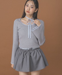 3.3 Field Trip/チョーカー付きニットロングスリーブ