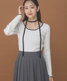 3.3 Field Trip  | 3.3 Field Trip／チョーカー付きニットロングスリーブ(ニット/セーター)