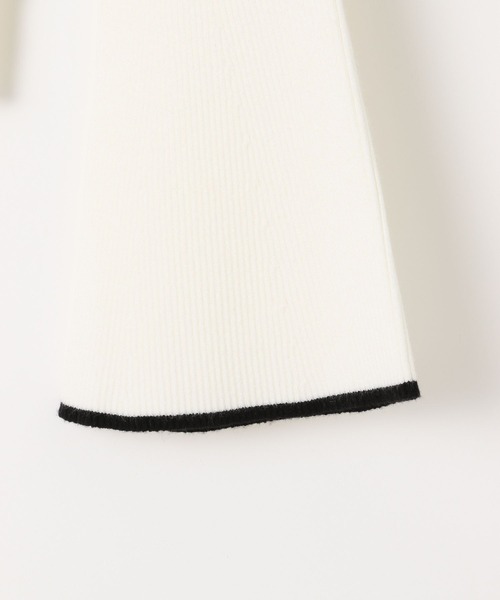 3.3 Field Trip （3.3フィールドトリップ）の「3.3 Field Trip／チョーカー付きニットロングスリーブ（ニット/セーター・レディース・ブラック/グレー/オフホワイト/レッド・FREE）」の16枚目の写真