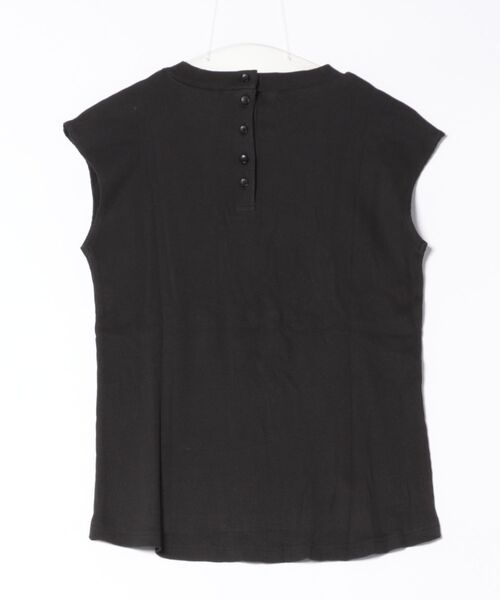 RCD(アールシーディー)の「フレンチスリーブリブカットソー(Tシャツ/カットソー・レディース・ベージュ/オフホワイト/ブラック・LL~3L/4L~5L/M-L)」の4枚目の写真