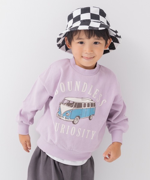 chil2(チルツー)の「綿100% プリント裏毛トレーナー(スウェット・キッズ・C/D/F/E/P/L/M/N/B/G/I/H/K/J/O/A・120cm/130cm/140cm/80cm/90cm/100cm/110cm)」の14枚目の写真