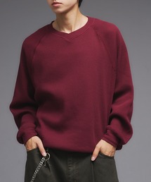 Shallow V-Neck Thermal Long Sleeve T / 浅VネックサーマルロングスリーブT