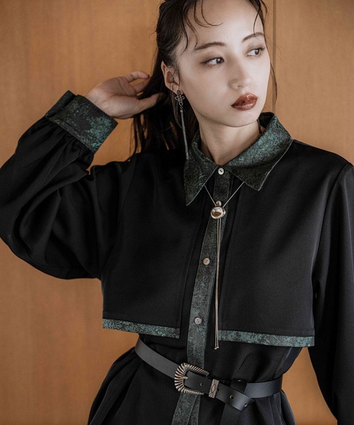 ラメアートジャガードシャツ(HARE)（シャツ/ブラウス）｜HARE（ハレ