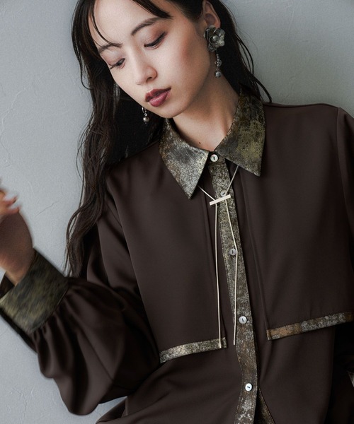 HARE（ハレ）の「ラメアートジャガードシャツ(HARE)（シャツ/ブラウス