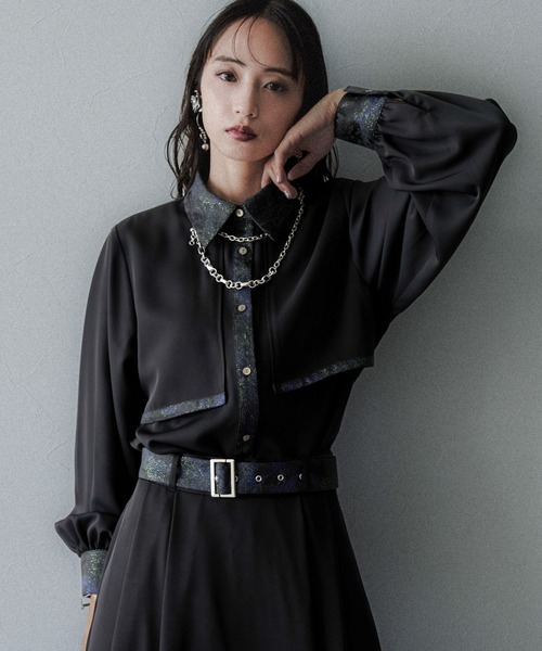 セール】ラメアートジャガードシャツ(HARE)（シャツ/ブラウス）｜HARE