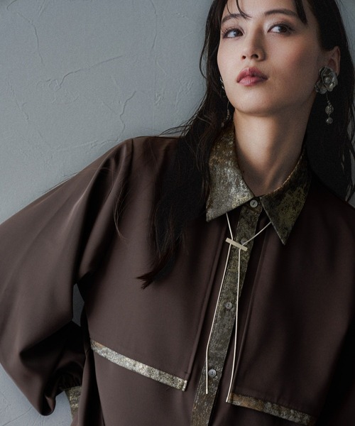 HARE（ハレ）の「ラメアートジャガードシャツ(HARE)（シャツ/ブラウス