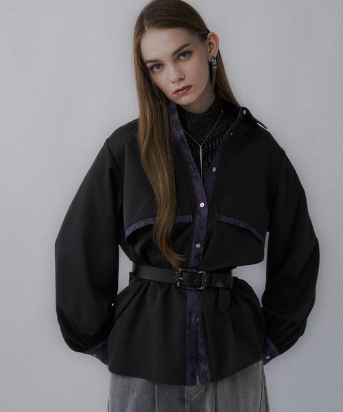 ラメアートジャガードシャツ(HARE)（シャツ/ブラウス）｜HARE（ハレ