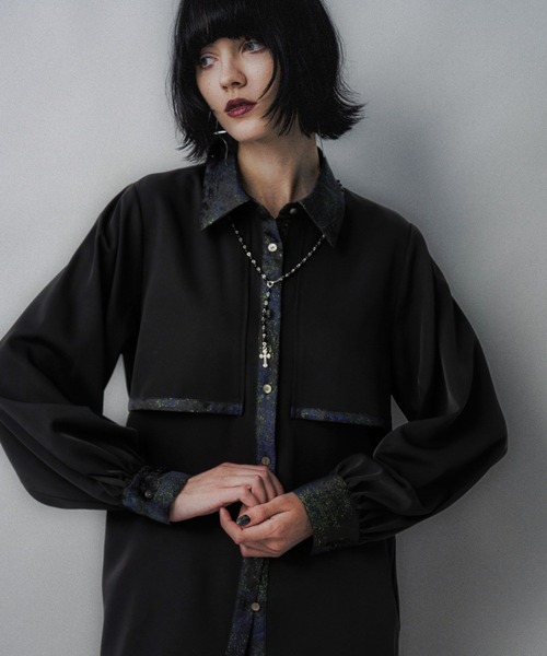 セール】ラメアートジャガードシャツ(HARE)（シャツ/ブラウス）｜HARE