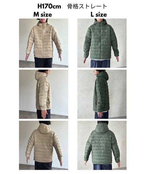 SIERRA DESIGNS（シェラデザイン）の「中綿フーディジャケット（ブルゾン・メンズ・ベージュ/グリーン/ブラック/レッド・LARGE/MEDIUM）」の6枚目の写真