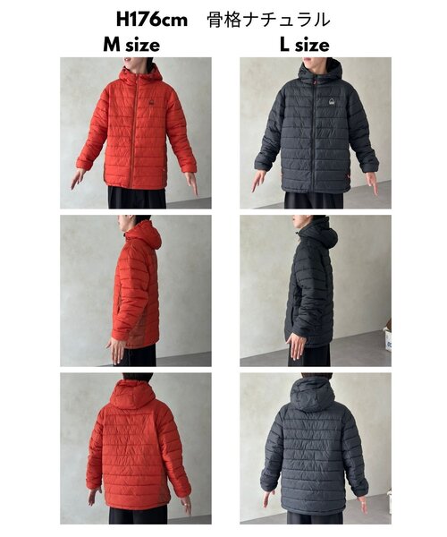 SIERRA DESIGNS（シェラデザイン）の「中綿フーディジャケット（ブルゾン・メンズ・ベージュ/グリーン/ブラック/レッド・LARGE/MEDIUM）」の7枚目の写真