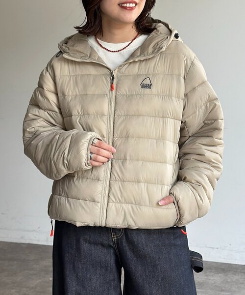 SIERRA DESIGNS（シェラデザイン）の「中綿フーディジャケット（ブルゾン・メンズ・ベージュ/グリーン/ブラック/レッド・LARGE/MEDIUM）」の18枚目の写真