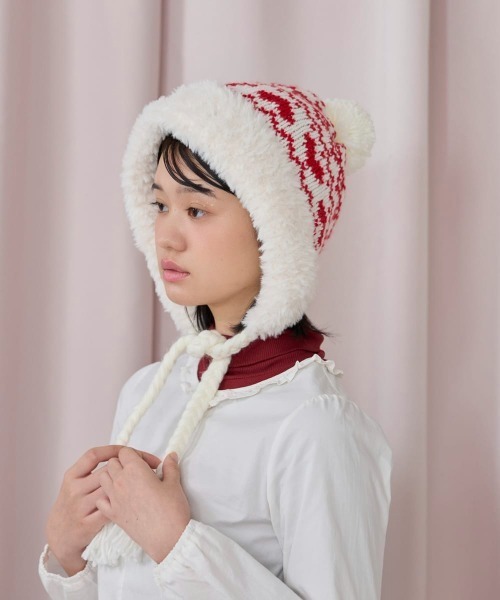 kaorinomori（カオリノモリ）の「kaorinomori ラフィーフード / カオリノモリ（ハット・レディース・ライトブルー/ホワイト/ブラウン・FREE）」の6枚目の写真