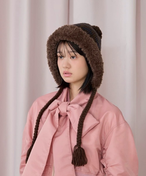 kaorinomori（カオリノモリ）の「kaorinomori ラフィーフード / カオリノモリ（ハット・レディース・ライトブルー/ホワイト/ブラウン・FREE）」の18枚目の写真