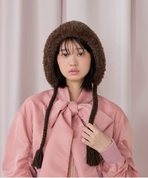 kaorinomori（カオリノモリ）の「kaorinomori ラフィーフード / カオリノモリ（ハット・レディース・ライトブルー/ホワイト/ブラウン・FREE）」の17枚目の写真