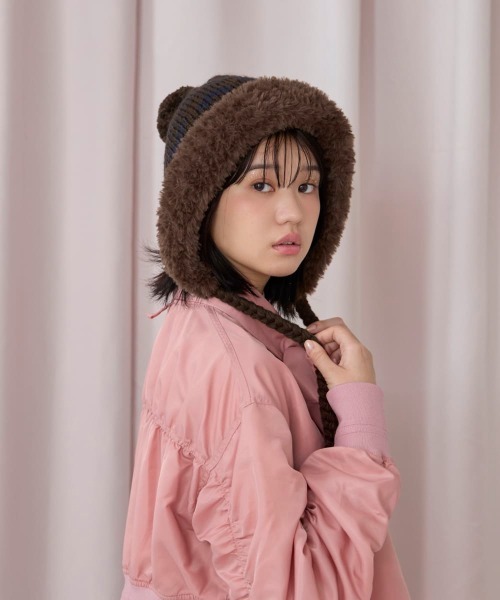 kaorinomori（カオリノモリ）の「kaorinomori ラフィーフード / カオリノモリ（ハット・レディース・ライトブルー/ホワイト/ブラウン・FREE）」の20枚目の写真