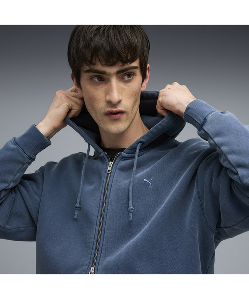 PUMA（プーマ）の「PUMA プーマ メンズ MMQ フルジップ フーディ（パーカー・メンズ・クリアレッド/インディゴブルー・SMALL/MEDIUM/LARGE/X-LARGE/X-SMALL）」の3枚目の写真