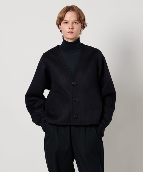 LOEFF＞リバー Vネック ジャケット（ノーカラージャケット）｜LOEFF