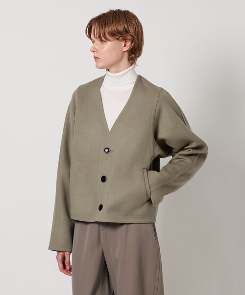 LOEFF＞リバー Vネック ジャケット（ノーカラージャケット）｜LOEFF