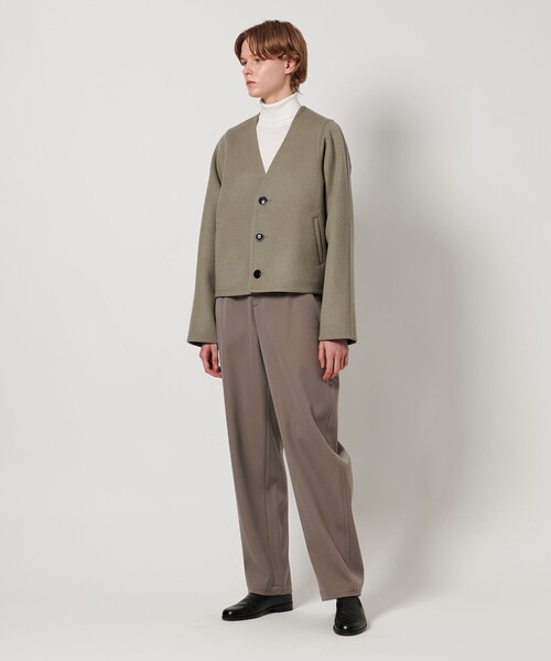 LOEFF＞リバー Vネック ジャケット（ノーカラージャケット）｜LOEFF