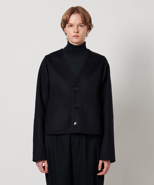 LOEFF＞リバー Vネック ジャケット（ノーカラージャケット）｜LOEFF