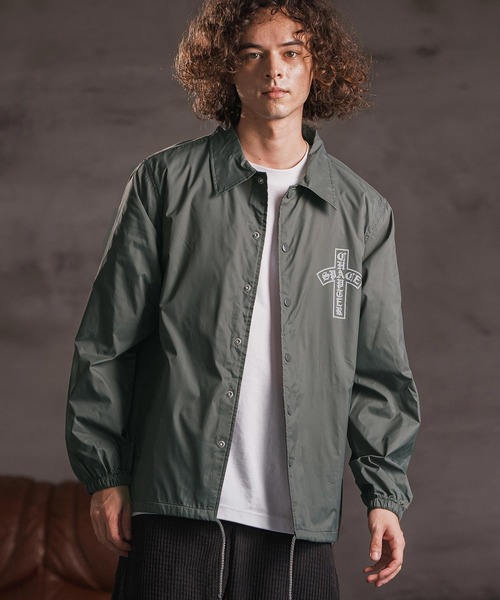 CAMBIO(カンビオ)の「mj11110- プリントコーチジャケット_Arch(2502116MCB)(その他アウター・メンズ・ブラック/バーガンディー/グレー系その他・XL/S/M/L)」の13枚目の写真