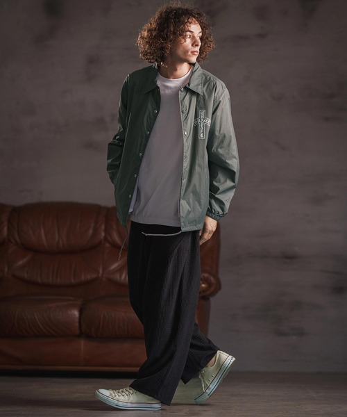 CAMBIO(カンビオ)の「mj11110- プリントコーチジャケット_Arch(2502116MCB)(その他アウター・メンズ・ブラック/バーガンディー/グレー系その他・XL/S/M/L)」の15枚目の写真