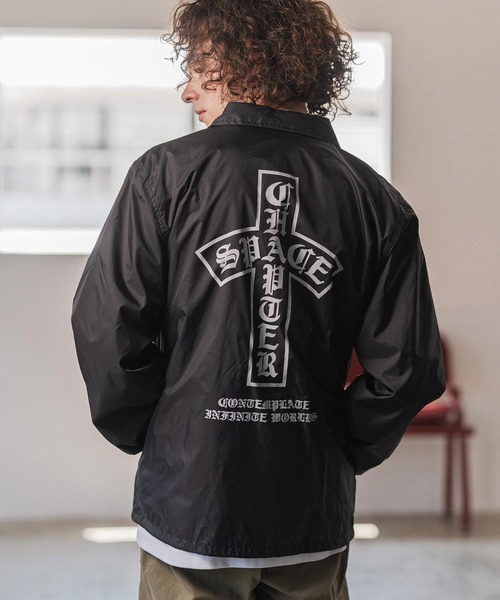 CAMBIO(カンビオ)の「mj11110- プリントコーチジャケット_Arch(2502116MCB)(その他アウター・メンズ・ブラック/バーガンディー/グレー系その他・XL/S/M/L)」の17枚目の写真