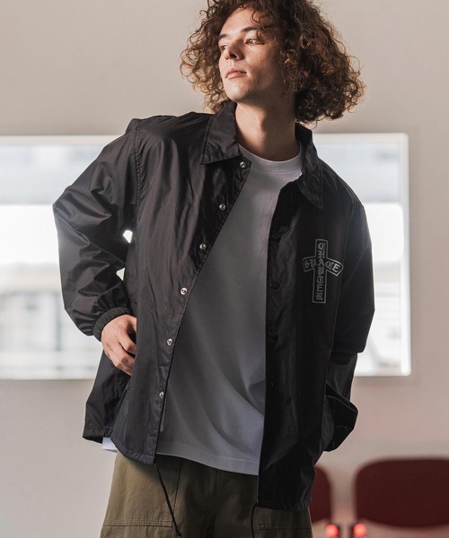 CAMBIO(カンビオ)の「mj11110- プリントコーチジャケット_Arch(2502116MCB)(その他アウター・メンズ・ブラック/バーガンディー/グレー系その他・XL/S/M/L)」の18枚目の写真