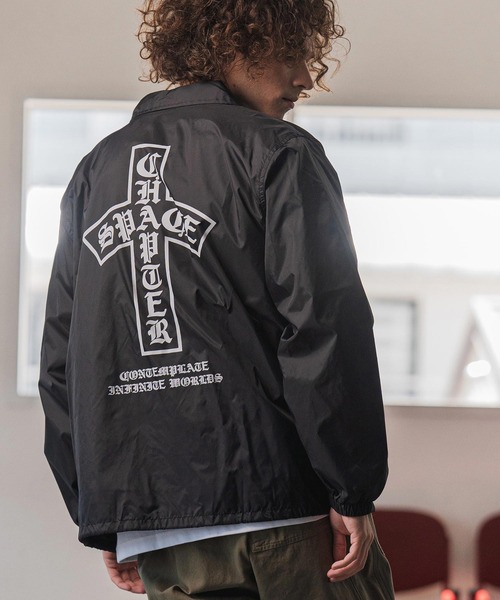 CAMBIO(カンビオ)の「mj11110- プリントコーチジャケット_Arch(2502116MCB)(その他アウター・メンズ・ブラック/バーガンディー/グレー系その他・XL/S/M/L)」の20枚目の写真