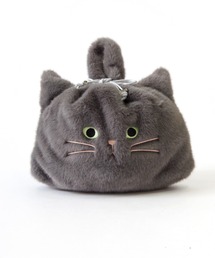 WOVEN (ウーヴン) / エコファー ねこ フェイス 2WAY BAG 猫巾着 バッグ