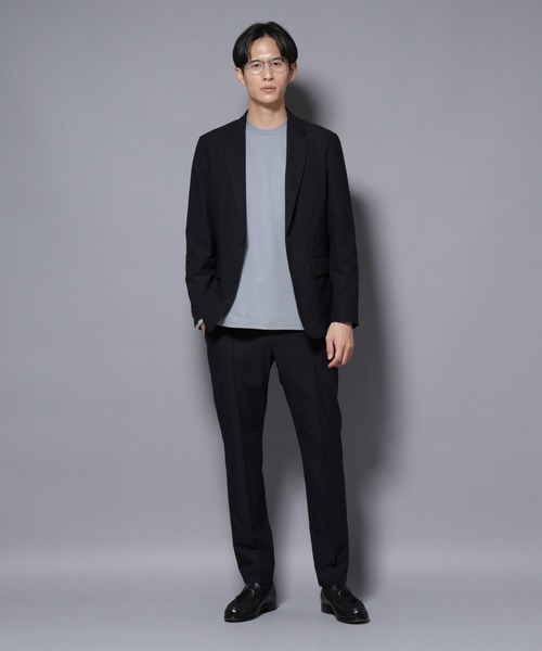 NANO universe(ナノユニバース)の「「N JACKET BASIC」TEXBRID(R) ツイルジャケット/ストレッチ・撥水(セットアップ可)(テーラードジャケット・メンズ・ダークネイビー/グリーン系その他4・S/M/L)」の6枚目の写真