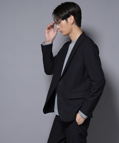 NANO universe(ナノユニバース)の「「N JACKET BASIC」TEXBRID(R) ツイルジャケット/ストレッチ・撥水(セットアップ可)(テーラードジャケット・メンズ・ダークネイビー/グリーン系その他4・S/M/L)」の4枚目の写真