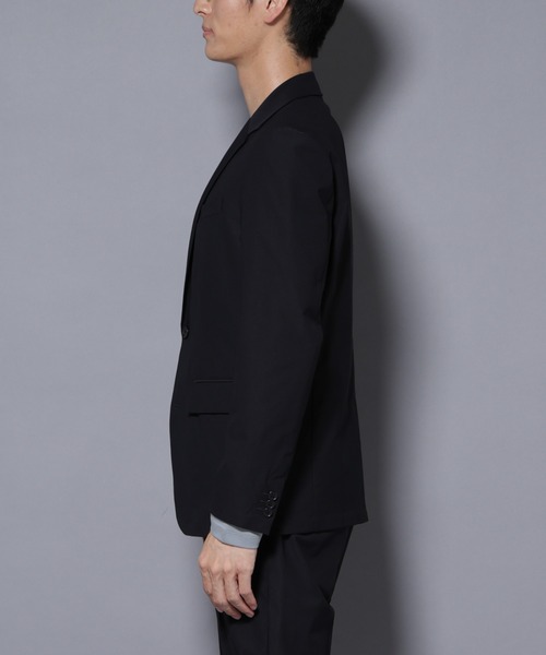 NANO universe(ナノユニバース)の「「N JACKET BASIC」TEXBRID(R) ツイルジャケット/ストレッチ・撥水(セットアップ可)(テーラードジャケット・メンズ・ダークネイビー/グリーン系その他4・S/M/L)」の17枚目の写真