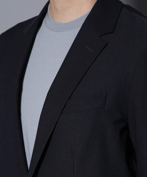 NANO universe(ナノユニバース)の「「N JACKET BASIC」TEXBRID(R) ツイルジャケット/ストレッチ・撥水(セットアップ可)(テーラードジャケット・メンズ・ダークネイビー/グリーン系その他4・S/M/L)」の21枚目の写真