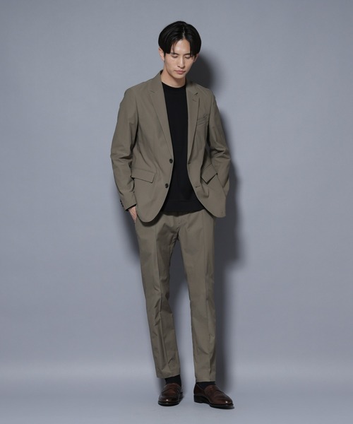 NANO universe(ナノユニバース)の「「N JACKET BASIC」TEXBRID(R) ツイルジャケット/ストレッチ・撥水(セットアップ可)(テーラードジャケット・メンズ・ダークネイビー/グリーン系その他4・S/M/L)」の14枚目の写真