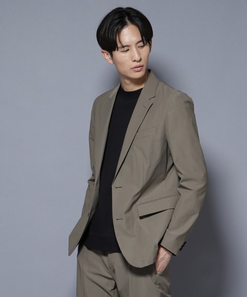 NANO universe(ナノユニバース)の「「N JACKET BASIC」TEXBRID(R) ツイルジャケット/ストレッチ・撥水(セットアップ可)(テーラードジャケット・メンズ・ダークネイビー/グリーン系その他4・S/M/L)」の10枚目の写真