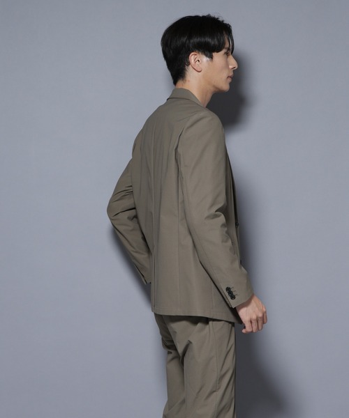 NANO universe(ナノユニバース)の「「N JACKET BASIC」TEXBRID(R) ツイルジャケット/ストレッチ・撥水(セットアップ可)(テーラードジャケット・メンズ・ダークネイビー/グリーン系その他4・S/M/L)」の11枚目の写真