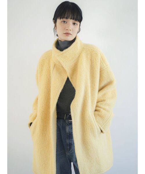 Ungrid（アングリッド）の「アルパカ混ミドル丈スタンドカラーコート