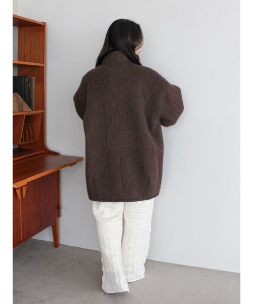 Ungrid（アングリッド）の「アルパカ混ミドル丈スタンドカラーコート