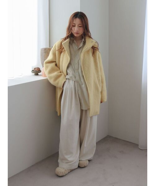 Ungrid（アングリッド）の「アルパカ混ミドル丈スタンドカラーコート