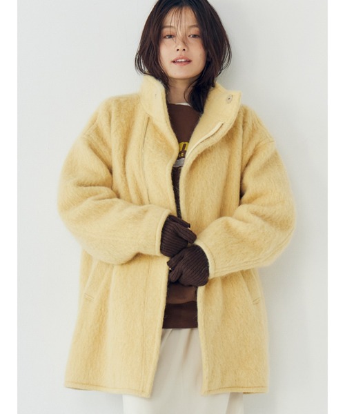 Ungrid（アングリッド）の「アルパカ混ミドル丈スタンドカラーコート