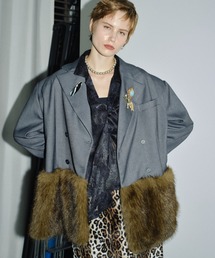 yae | Fur blocking coat / ファーブロッキングジャケット(テーラードジャケット)