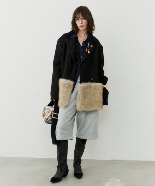 新品未使用タグ付★AKIRIS★ファー★山羊革★ジレ★ジャケット★コート 新品未使用タグ付☆AKIRIS☆ファー☆山羊革☆ジレ☆ジャケット☆コート