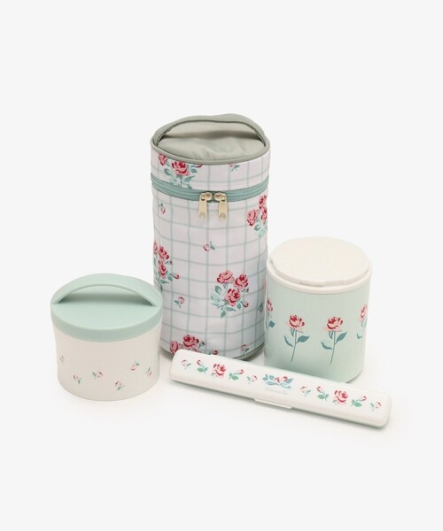 クラシックローズ縦型保温ジャーランチセット（キッチンツール