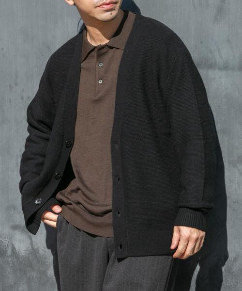 セール】イタリア糸メリノウールニットポロシャツ（ニット/セーター