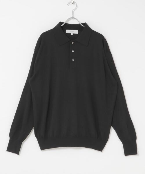 セール】イタリア糸メリノウールニットポロシャツ（ニット/セーター