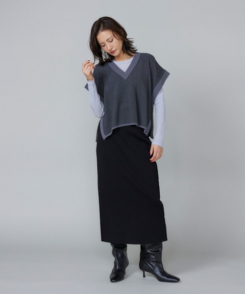 セール】ニットベスト（ニット/セーター）｜LE SOUK（ルスーク