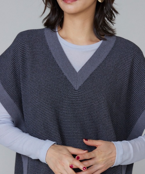 ウール ニットベスト 38 at last ニットベスト（ニット/セーター）｜LE SOUK（ルスーク）の